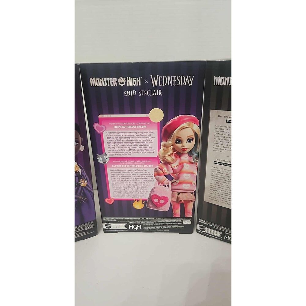 Monster High Wednesday Addams, Enid Sinclair,  and Bianca Barclay - Picture 8 of 11